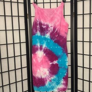 Hand Tied TYE DYE Dress NWOT